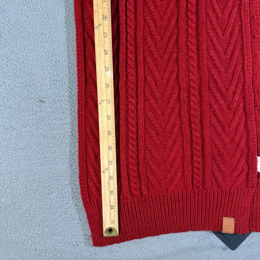 Fabletics Red Cable-Knit Winter Scarf Soft One Size Fisherman‎ NWT